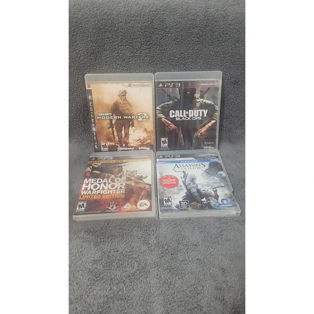 Sony PS3 Game Lot Call of Duty Black Ops MW2 Medal of Honor Assassin's Creed III